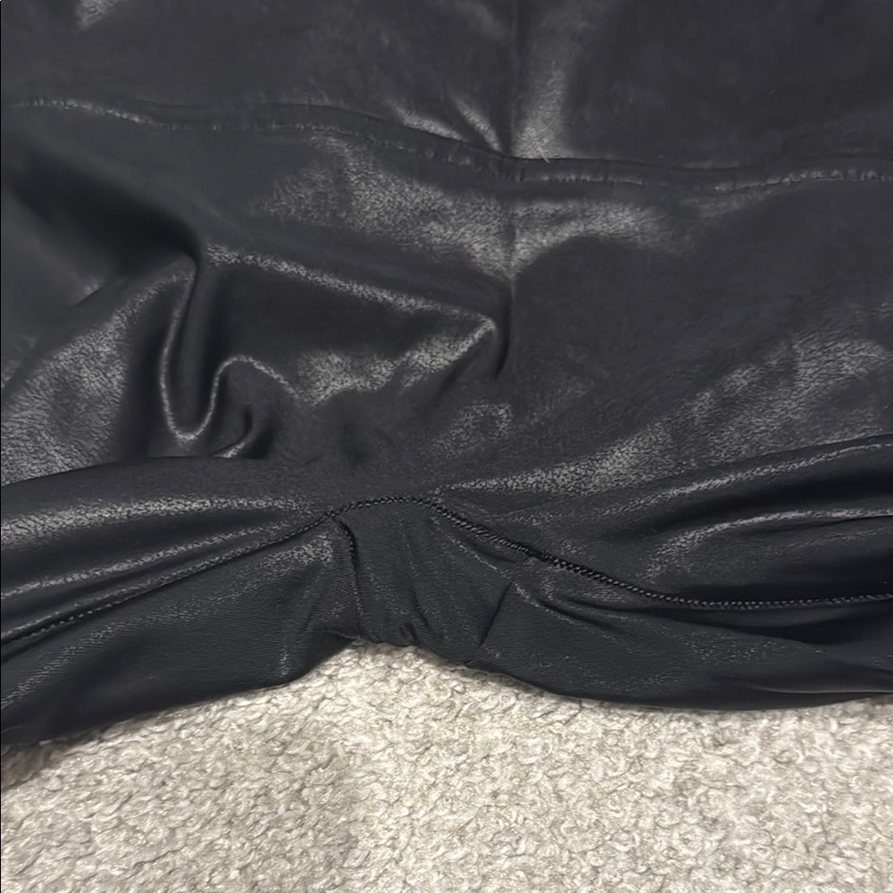 SPANX Black faux leather Leggings - Picture 3 of 5